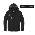 Buttons Zip Hoodie – Black